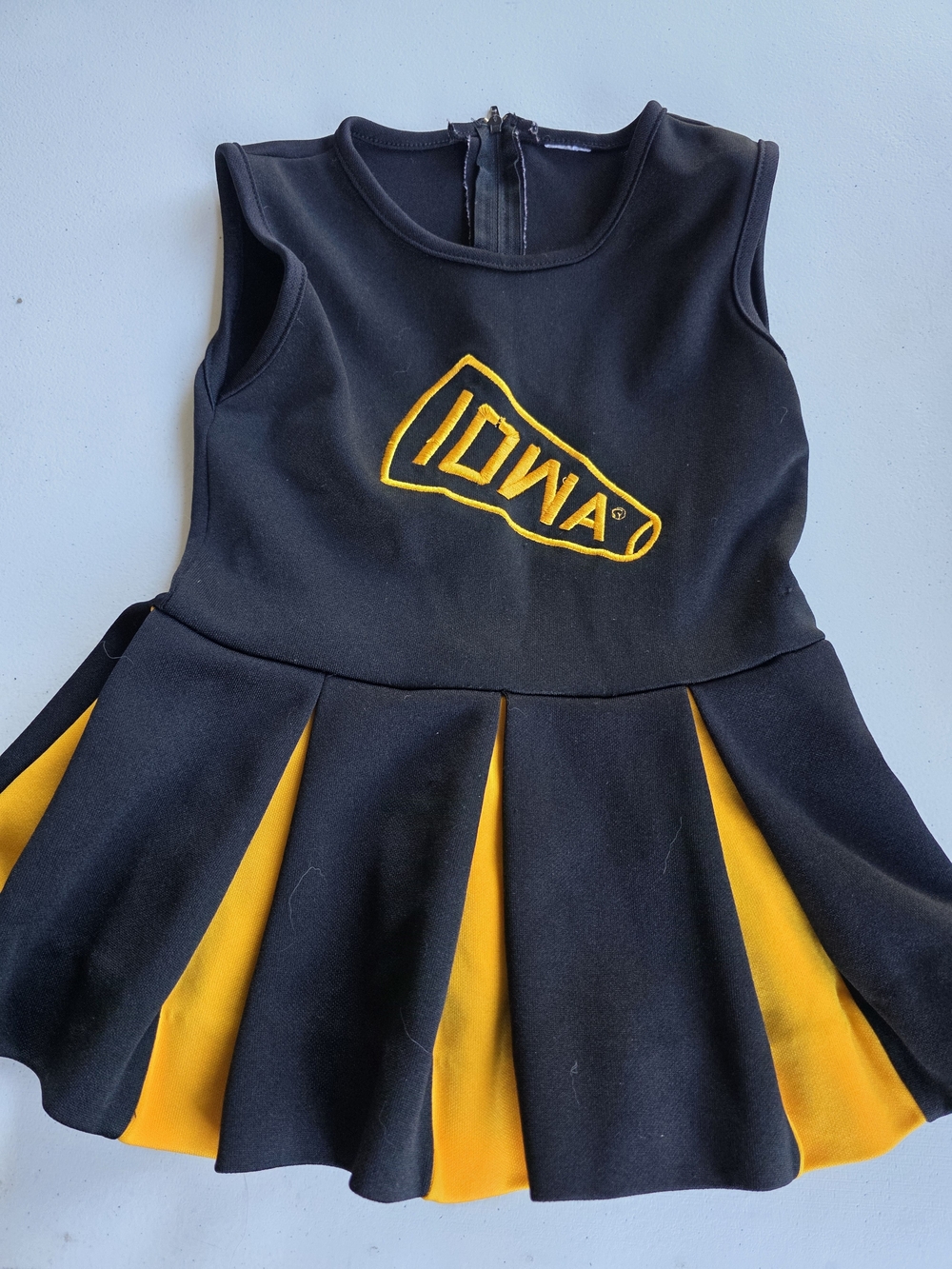 Iowa Kids Black & Gold Cheer Costume Dress